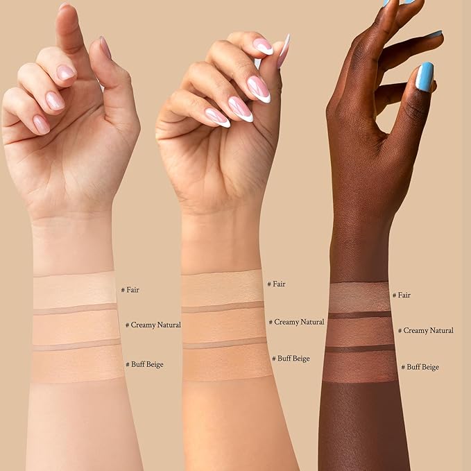 Foundation Balm, Matte Full Coverage Cream Foundation, Mature Skin Foundation, Creamy, Waterproof, Lightweight Face Makeup, 0.99 oz (BUFF BEIGE)-Velvo Beauty