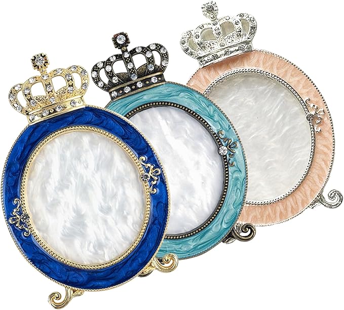 3 Pcs Nail Art Palette, Nail Art Painting Mixed Color Palettes Crown Nail Holder Retro Nail Art Display Board, Nail Art Display Tools Photography Props-Velvo Beauty