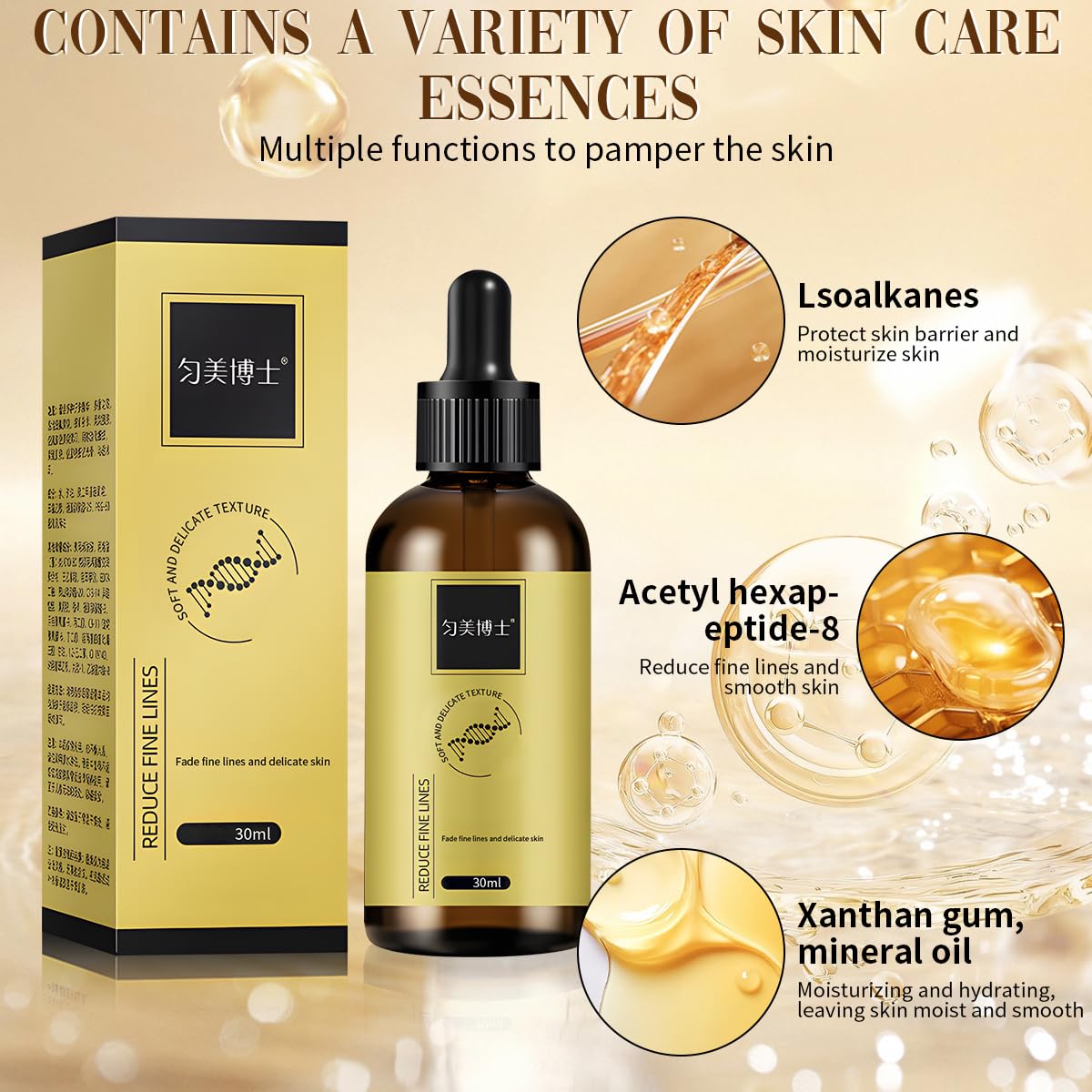 3 Pcs Anti-wrinkle Firming Serum, Anti-Aging Essence, Firm and Plump Face Serum, Anti-Aging & Wrinkles Lifting & Firming Essence, Hydrate & Moisturize, Reduce Fine Lines And Wrinkles-Velvo Beauty