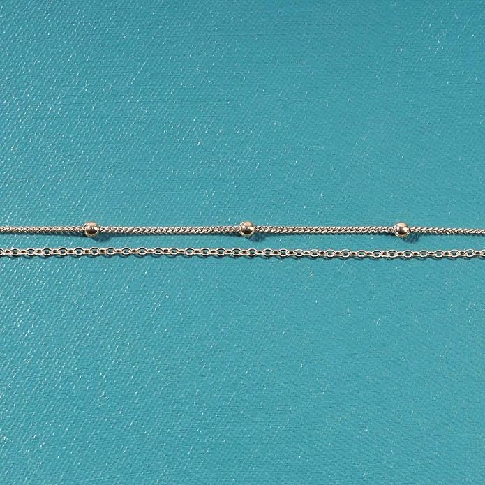 Boho Layered Satellite Choker Necklace Gold Ball Chain Necklace Short Collar Necklace Vintage Double Layer Necklace Jewelry for Women and Girls Gifts-Velvo Beauty