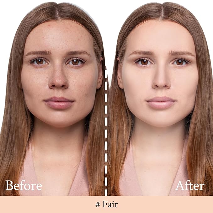 Foundation Balm, Matte Full Coverage Cream Foundation, Mature Skin Foundation, Creamy, Waterproof, Lightweight Face Makeup, 0.99 oz (FAIR)-Velvo Beauty