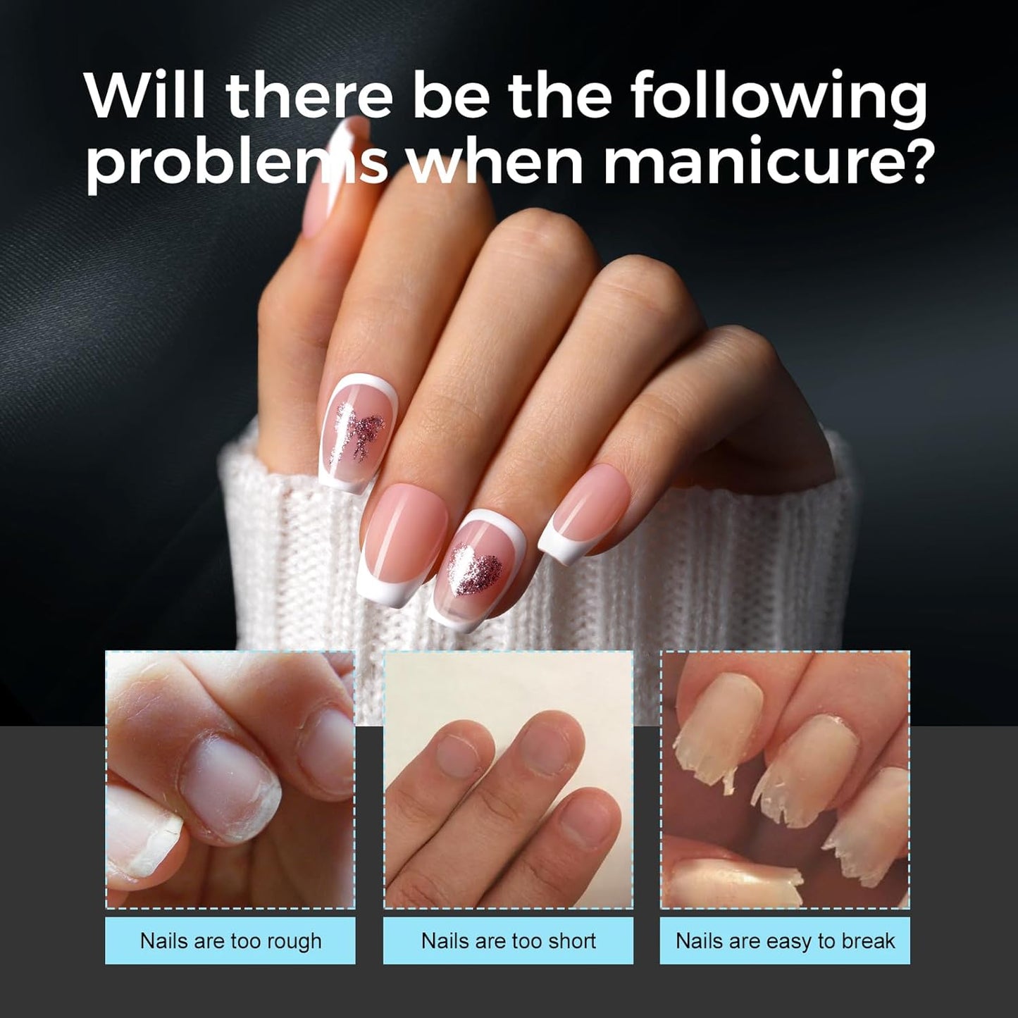 TOMICCA Short Coffin Nail Tips Acrylic Nails 240Pcs Acrylic Nail Kit Gel Nail Tips Pre-shape Clear Nails for Beginner and Professional DIY Salon 12 Sizes-Velvo Beauty