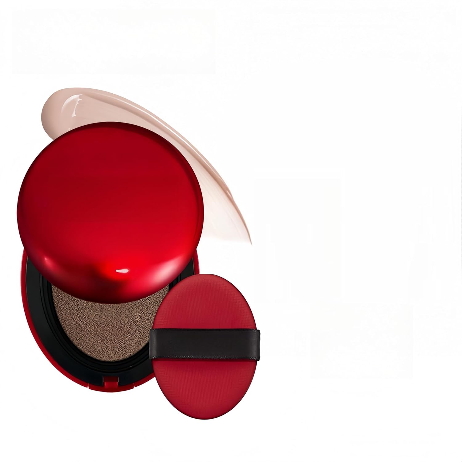 MAEPEOR Cushion Foundation 9 Colors Full Coverage Weightless Satin Glow Foundation Hydrating Long-Lasting Cushion BB Cream (Color 06)-Velvo Beauty