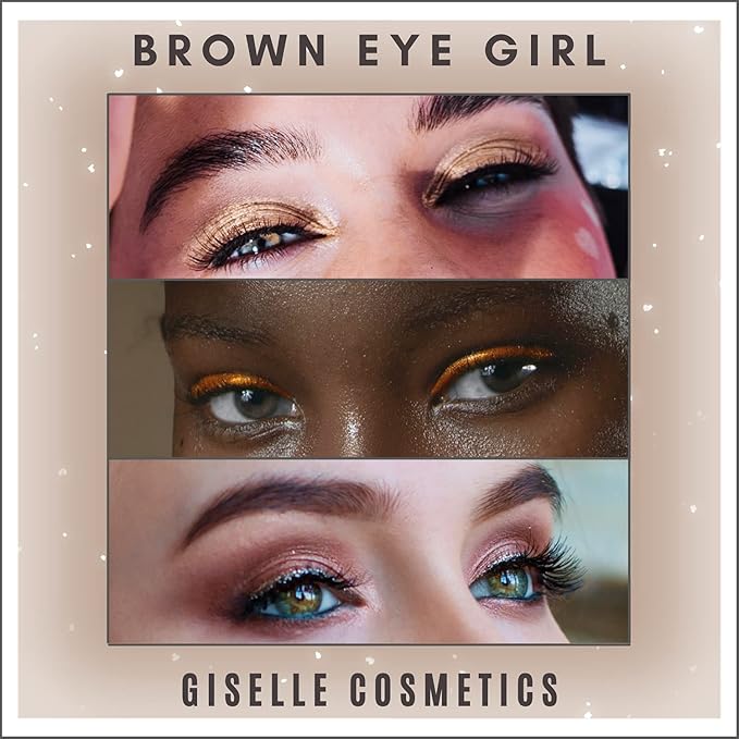 Brown Eyed Girl Loose Mineral Eye Shadow Makeup - Organic, Non-Toxic Glitter Eyeshadow, Loose Powder, Nude Eyeshadow Palette, Copper, Black Shimmer, Light Pink, Bronze-Velvo Beauty