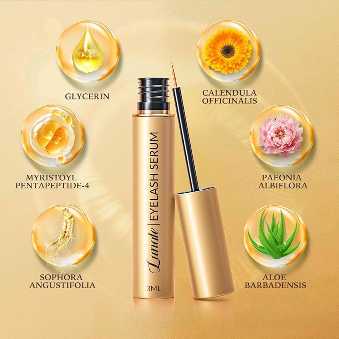 Eyelash Growth Serum with Advanced Formula: Rapid Eye Lash Enhancing Serum for Eyelash and Eyebrow Growth in 3-4 Weeks - Boost Longer Thicker and Fuller Lashes 3ML-Velvo Beauty