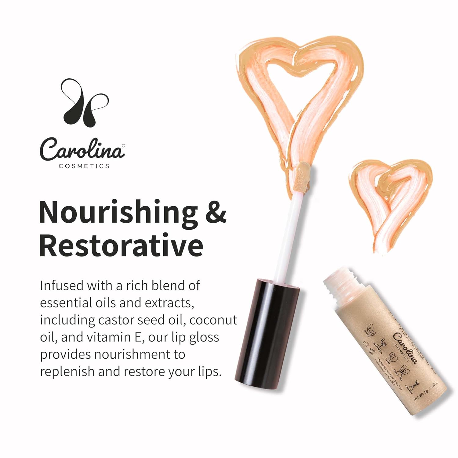 Plant-Based Non-Sticky Lip Gloss (Wifey) - Hydrating & Nourishing - Sunflower Seed Oil, Cacao & Grape Seed Oil - Gluten-Free, Vegan, Non-GMO, Paraben-Free - 5g/0.18oz-Velvo Beauty