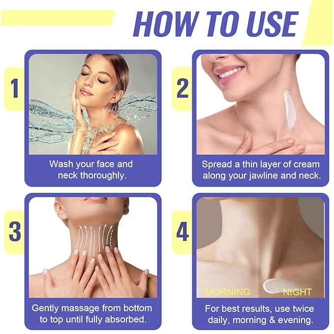 Neck Firming Cream, Neck Cream for Tightening & Neck Lift, Anti-Aging Neck Cream for Wrinkles 1.7 Fl.Oz-Velvo Beauty