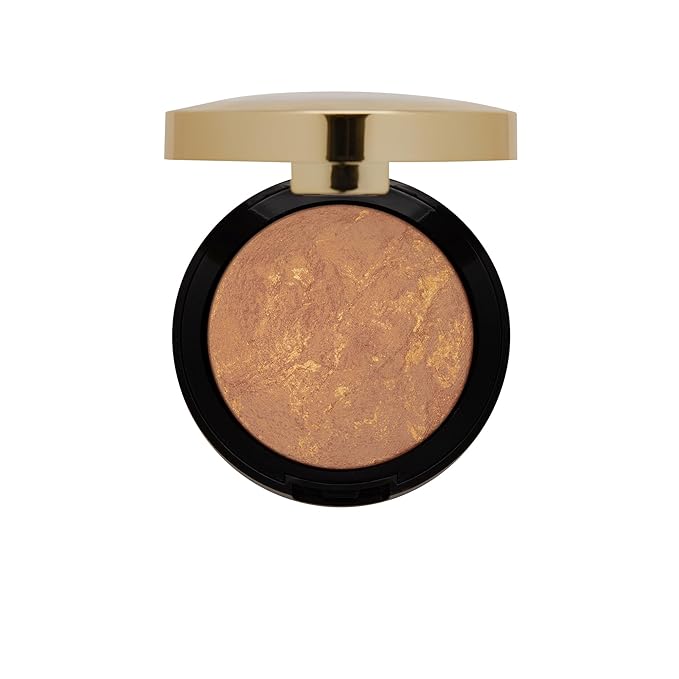 Milani Bronzer Powder - Baked Bronzer Made in Italy, Bronzing Shimmer Highlighter Makeup for Contour -Glow-Velvo Beauty