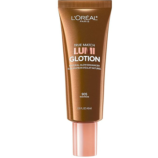L'Oreal Paris Makeup True Match Lumi Glotion, Natural Glow Enhancer, Illuminator Highlighter, Bronzing Drops For a Sun-Kissed Glow, 905 Rich-Velvo Beauty