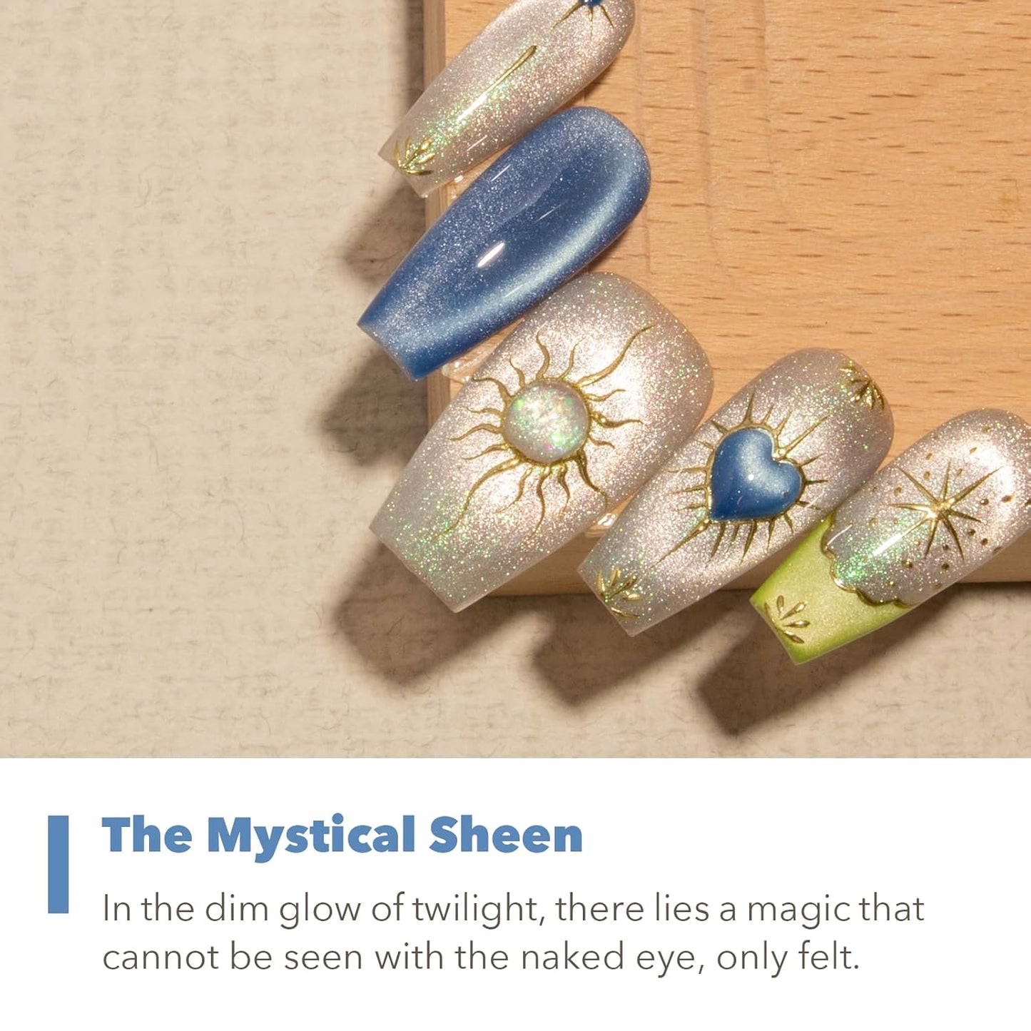 High-Density Cat Eye Gel Nail Polish with Magnet Stick, 15ml Dopamine Color Palette, Magnetic Effect Gel for DIY Manicure, Multiple Color Options - Ocean Luster-Velvo Beauty