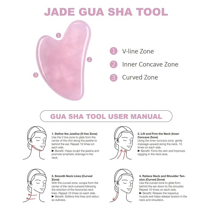 Neck Firming Cream with Gua Sha Tool, Neck Tightening Cream for Crepey Skin, Moisturizing and Lifting Neck Cream for Fine Lines and Sagging Skin 50g-Velvo Beauty