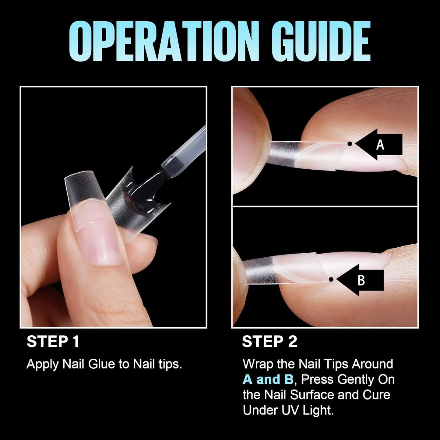 TOMICCA Short Coffin Nail Tips, 510Pcs Acrylic Half Cover Nail Tips, 12 Sizes No C Curve Full Matte Gel Nail Extension Tips for Beginner and Professional-Velvo Beauty