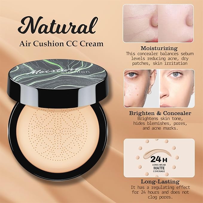 Makeup Sets for Women Girls Makeup Bag Eyeshadow Palette Air Cushion Eyebrow Pencil Mascara Lipstick, Create Sophisticated Makeup for Your Wife & Girlfriend-Velvo Beauty