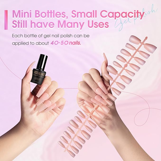 ROSALIND Cat Eye Gel Nail Polish, 8 Color Jelly Gel Polish with Magnet Stick Magnetic Cateye Translucent Effect Sheer Glitter Collection Manicure Gifts for Women-Velvo Beauty