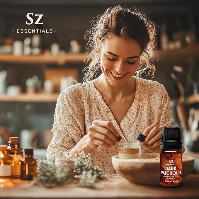 – 5-Year Aged Dark-Patchouli – Premium Essential Oil – Deep, Earthy Aroma | 100% Pure for Aromatherapy, Wellness & Natural Perfumery – DIY | Therapeutic Grade & Vegan – 0.17 fl oz.-Velvo Beauty