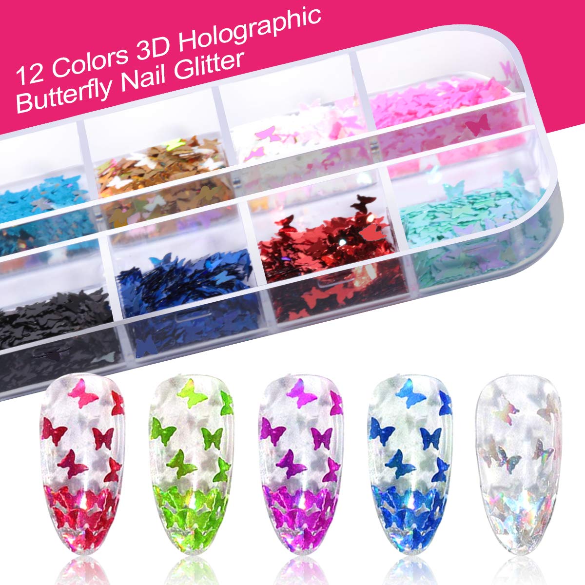 Teenitor Nail Art Kit Nail Art Tools, Nail Design Kit with Nail Art Brushes, Nail Tape Nail Gems Rhinestones, Nail Dotting Tools Nail Foil, Butterfly Nail Design Tools for Nail Art Supplies-Velvo Beauty
