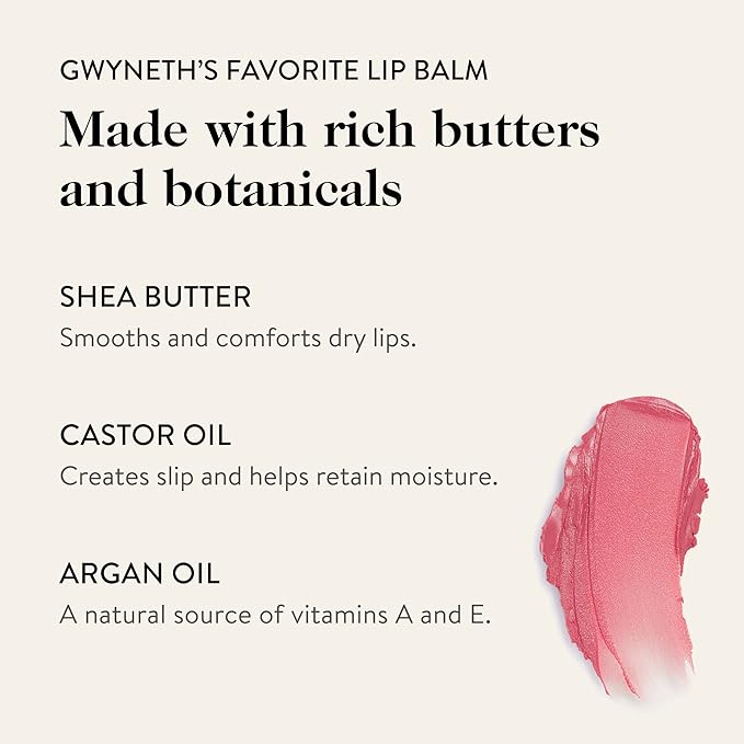 goop Beauty Tinted Lip Balm - Moisturizing, Soothing, Hydrating Lip Balm for Chapped, Cracked & Dry Lips, Nude-Pink Color, 0.16 oz-Velvo Beauty