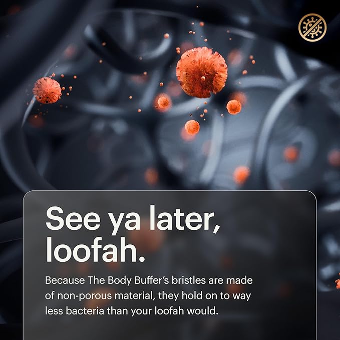 MANSCAPED® The Body Buffer Premium Silicone Scrubber for Nourishing, Cleaning & Exfoliating Your Skin - Lather Boosting Bristles with Ergonomic No-Slip Handle, Long-Lasting & Easy to Clean (1-Pack)-Velvo Beauty