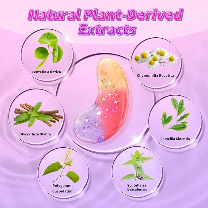 Eye Masks (24 Pairs) - Gift for Her - Under Eye Patches for Dark Circles, Puffiness, Wrinkles, Soothing & Hydrating, Skincare Eye Gel Pads, Beauty Essential for Women, Bridesmaid Gifts-Velvo Beauty