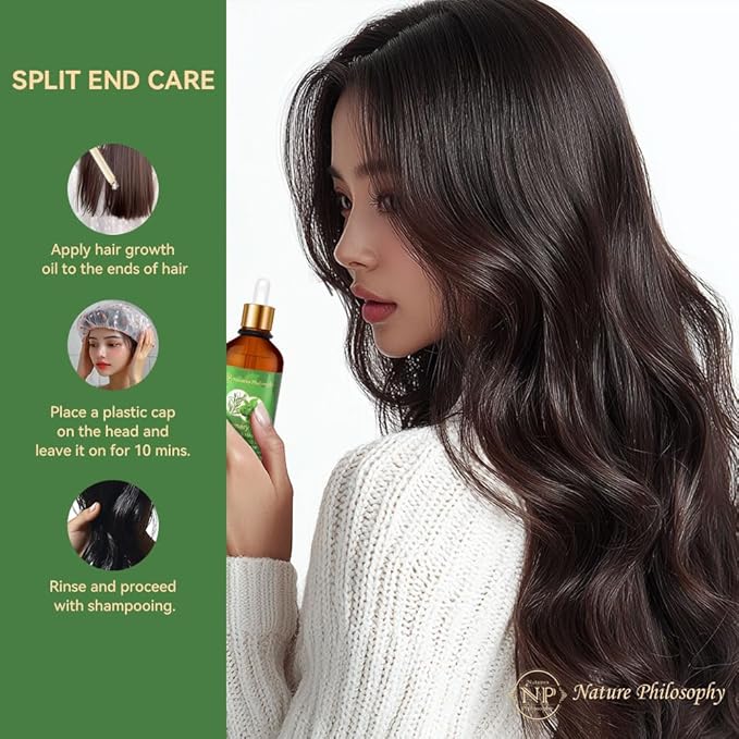 NP NATURES PHILOSOPHY Rosemary Oil for Hair Growth, Hair Growth Oil 3.38 fl oz, Anti-Hair Loss, Quickly Absorbed & Non-Greasy, Aussie Organic Hair Serum for All Hair Types, for Men and Women-Velvo Beauty