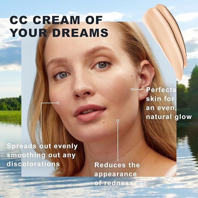 Lumene Color Correcting CC Cream - Lightweight Foundation - Medium Coverage - Redness Reducing Face Makeup for a Glowing Complexion - Vegan Formula + Suitable for All Skin Types - Fair (1 fl oz)-Velvo Beauty