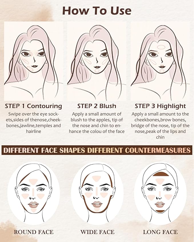 Face Bronzer Contour Blush Powder Palette-2 in 1 Cruelty-Free Buildable Facial Cheek Shimmer Blusher Contour Bronzing Pressed Powder,Blendable Makeup Palette,Thanksgiving Gift Set for Women-02-Velvo Beauty