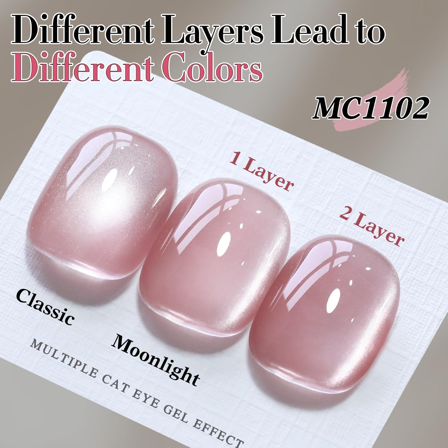 Double Rhythm Jelly Glass Cat Eye Gel Polish with Magnet 15ML Holographic Glitter Shimmer Translucent Sheer Color Magnetic Polish Salon DIY at Home (Jelly Pink Orange-MC1102)-Velvo Beauty