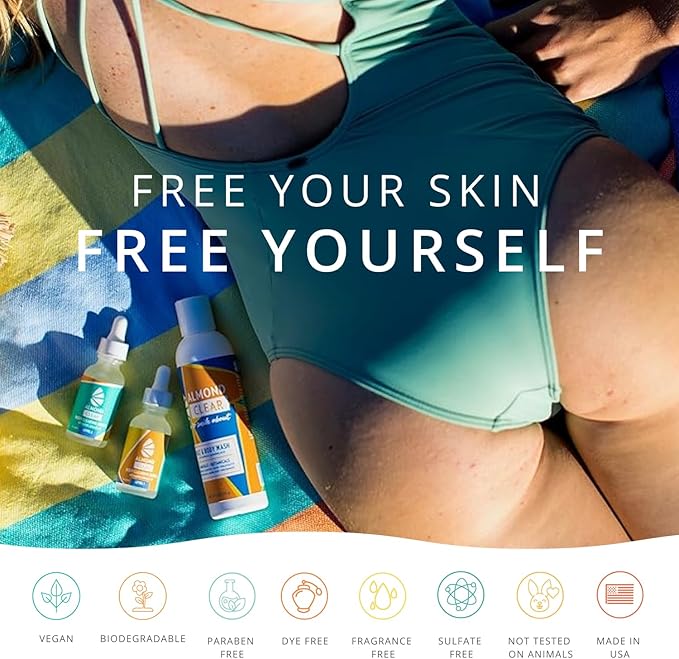 Level 2 Serum | Mandelic Acid Body Serum for Acne, Folliculitis, Aging Skin, Ingrown Hairs, Dark Spots on Face, Chest, Butt, Back, Thighs, Arms | 4 oz-Velvo Beauty