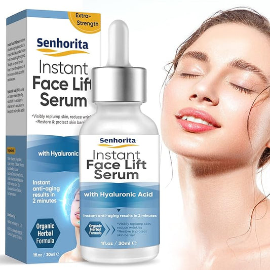 Instant Face Lift Serum, Temporary Skin Lifting & Tightening Serum, Effective Smooth Fine Lines, Wrinkles & Visibly Hide Loose Sagging Skin-Velvo Beauty