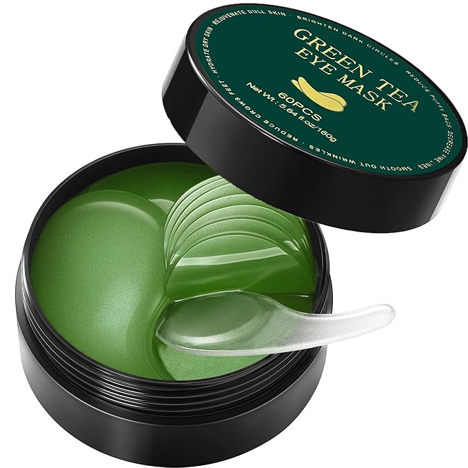 CCbeauty Under Eye Masks, Green Tea Collagen Eye Patches for Puffy Eyes, Dark Circles and Puffiness, Hydrating Mask Skincare, Gel Pads for Eye Bags and Wrinkles Under Eye Treatment,30pairs-Velvo Beauty