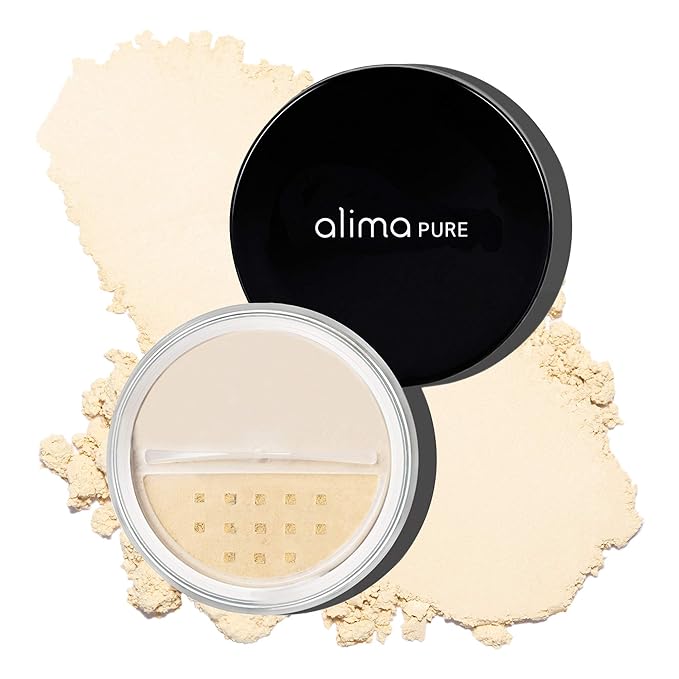Alima Pure Matte Foundation Loose Mineral Powder Foundation Makeup, Loose Powder Makeup Oil Free Talc Free Powder, Natural Makeup Mineral Foundation Full Coverage Natural Foundation Powder .15 oz/4.5g-Velvo Beauty