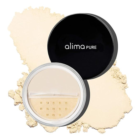 Alima Pure Matte Foundation Loose Mineral Powder Foundation Makeup, Loose Powder Makeup Oil Free Talc Free Powder, Natural Makeup Mineral Foundation Full Coverage Natural Foundation Powder .15 oz/4.5g-Velvo Beauty