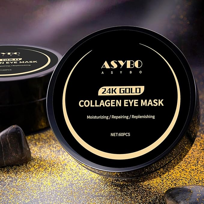 Under Eye Patches, 120 Pcs Golden Under Eye Mask, Eye Treatment Mask for Under Eye Bags, Dark Circles, Puffy Eyes, Fine Lines, Anti-Aging and Anti-Wrinkle, Collagen Eye Mask Skincare-Velvo Beauty