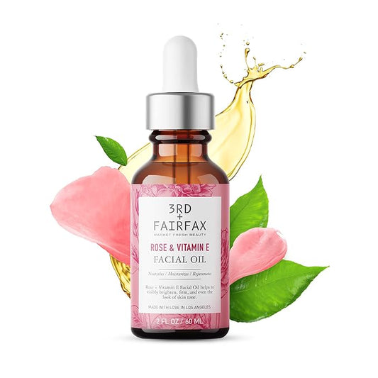 Rose & Vitamin E Facial Oil - 2oz-Velvo Beauty