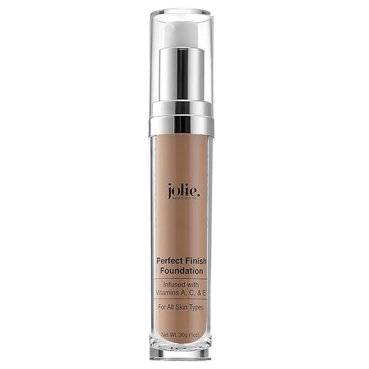 Jolie Perfect Finish Liquid Foundation Makeup SPF 15 Oil Free (MC2)-Velvo Beauty