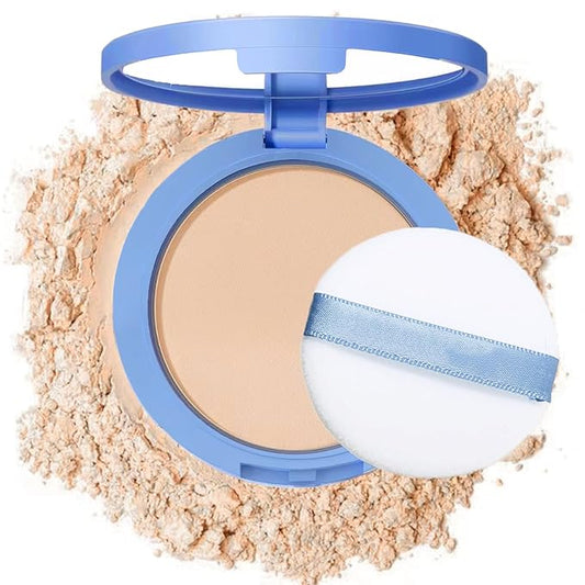 Oil Control Face Pressed Powder,Matte Smooth Flawless Setting Powder Makeup,Waterproof Long Lasting Finishing Powder,Cruelty Free Lightweight Face Cosmetics,0.35Oz(CLASSIC IVORY)-Velvo Beauty