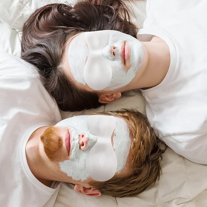 PAGOW 400 Sheets Disposable Non Woven Eye Care, Cotton Paper Facial Eye Pads Spa, DIY Clear Eye Mask Paper Beauty Sheets for Skincare Spa Wrap Moisture Retention-Velvo Beauty