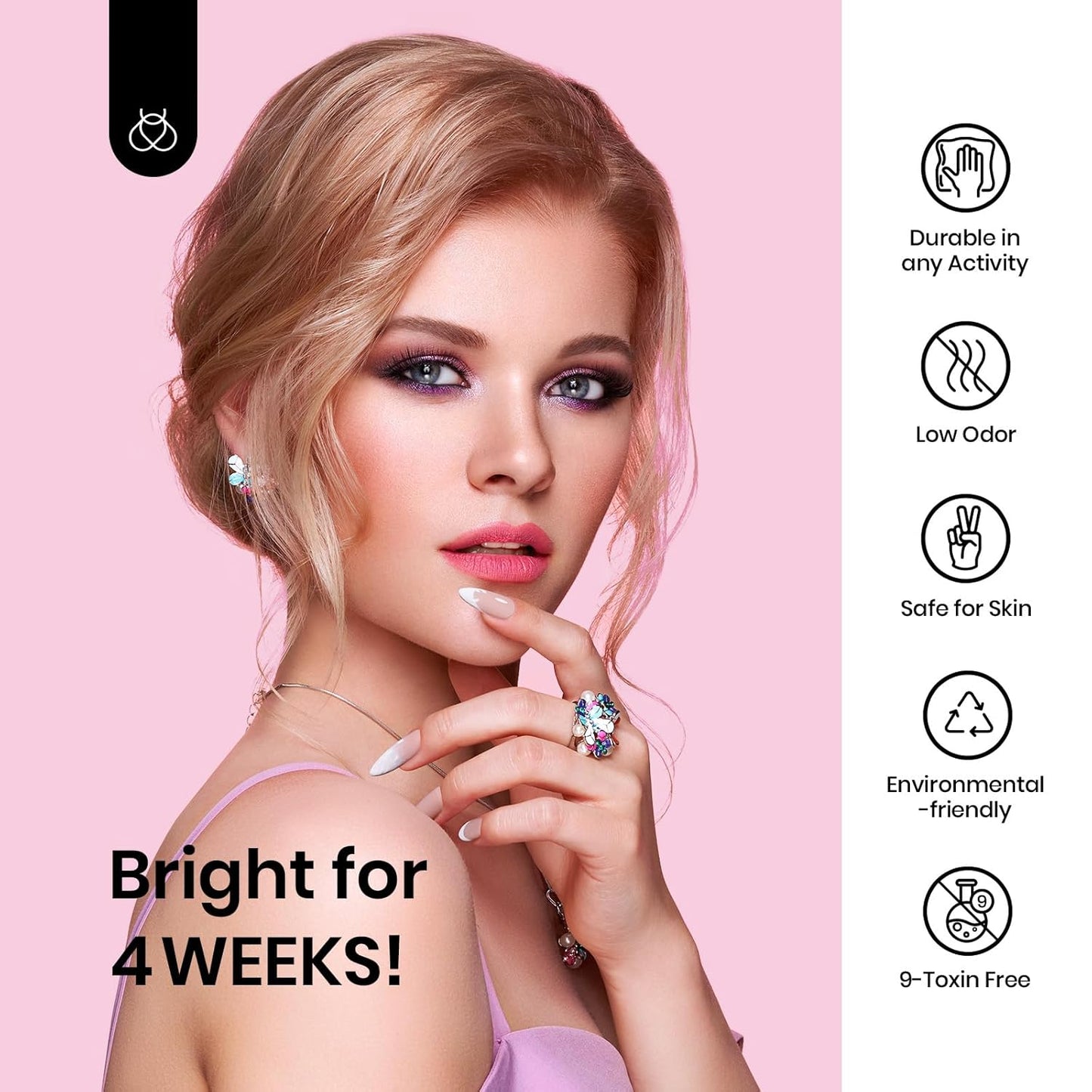 Beetles Pink Gel Nail Polish, Barely Pink Gel Polish Soak Off LED Nail UV LED Lamp Pastel Nail Art Manicure Salon DIY Home 0.51Oz Gift for Women-Velvo Beauty