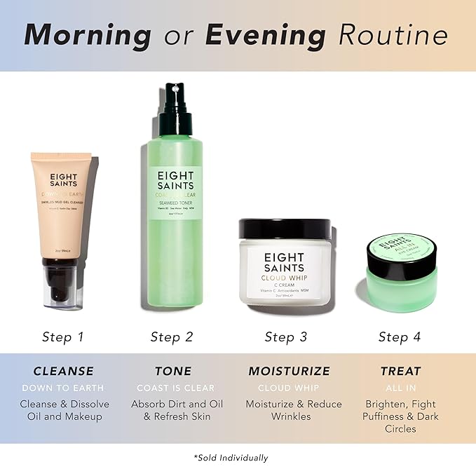 Eight Saints Skincare Cloud Whip Vitamin C Face Moisturizer Day Cream, Natural and Organic Face Cream For Women, Anti Aging Cream For Face To Reduce Fine Lines and Wrinkles, 2 Ounces (Unscented)-Velvo Beauty