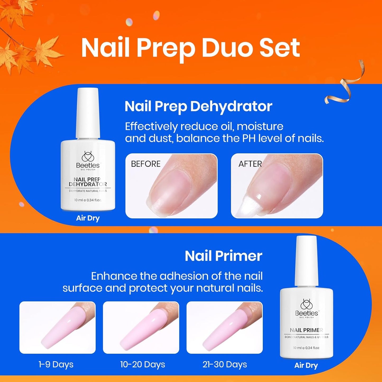 Beetles Gel Nail Kit Medium Almond with Nail Dehydrator and Primer, 576Pcs Half Matte Etch-X Gel Nail Tips Solid Nail Glue Mini Nail Lamp Acrylic Nail Tips Easy DIY Nail Extension Set Gift for Women-Velvo Beauty