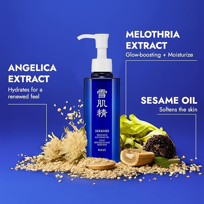 SEKKISEI Treatment Cleansing Oil, Facial Cleanser & Makeup Remover, 5.4 Ounce-Velvo Beauty