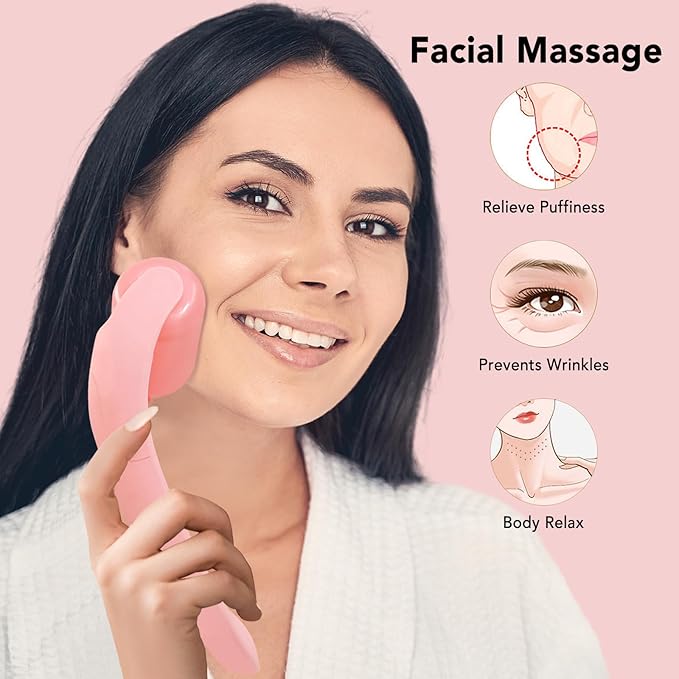 huefull Ice Roller for Face with 2 Rollers and Gua Sha Facial Tools, Face Roller for Self Care, Guasha Tool for Face, Puffiness Relief, Skin Care Gifts for Woman Men, Self Care Gifts-Velvo Beauty