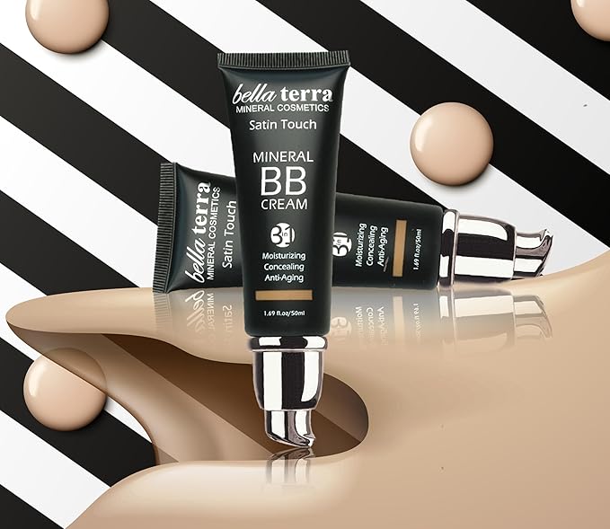Bellaterra Cosmetics BB Cream - Tinted Moisturizer, Mineral Foundation Makeup, Medium 104 | Skin Perfector, 1.69 oz-Velvo Beauty