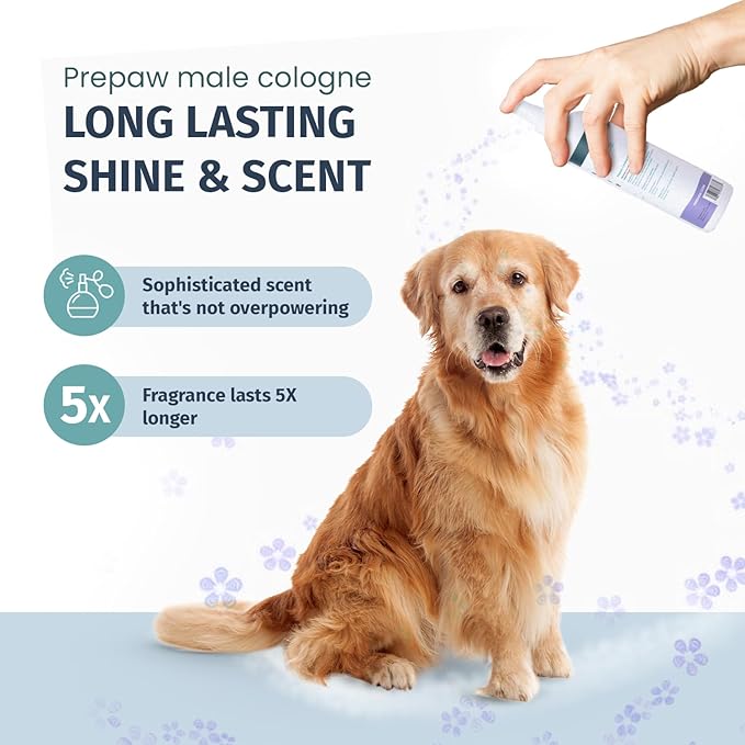 Luxury Male Pet Cologne - Fresh Lavender Scent, 3-in-1 Formula Conditions & Moisturizes, Made with 94% Natural Ingredients, Long Lasting Fragrance, Safe & Easy to Use | 8 fl oz-Velvo Beauty