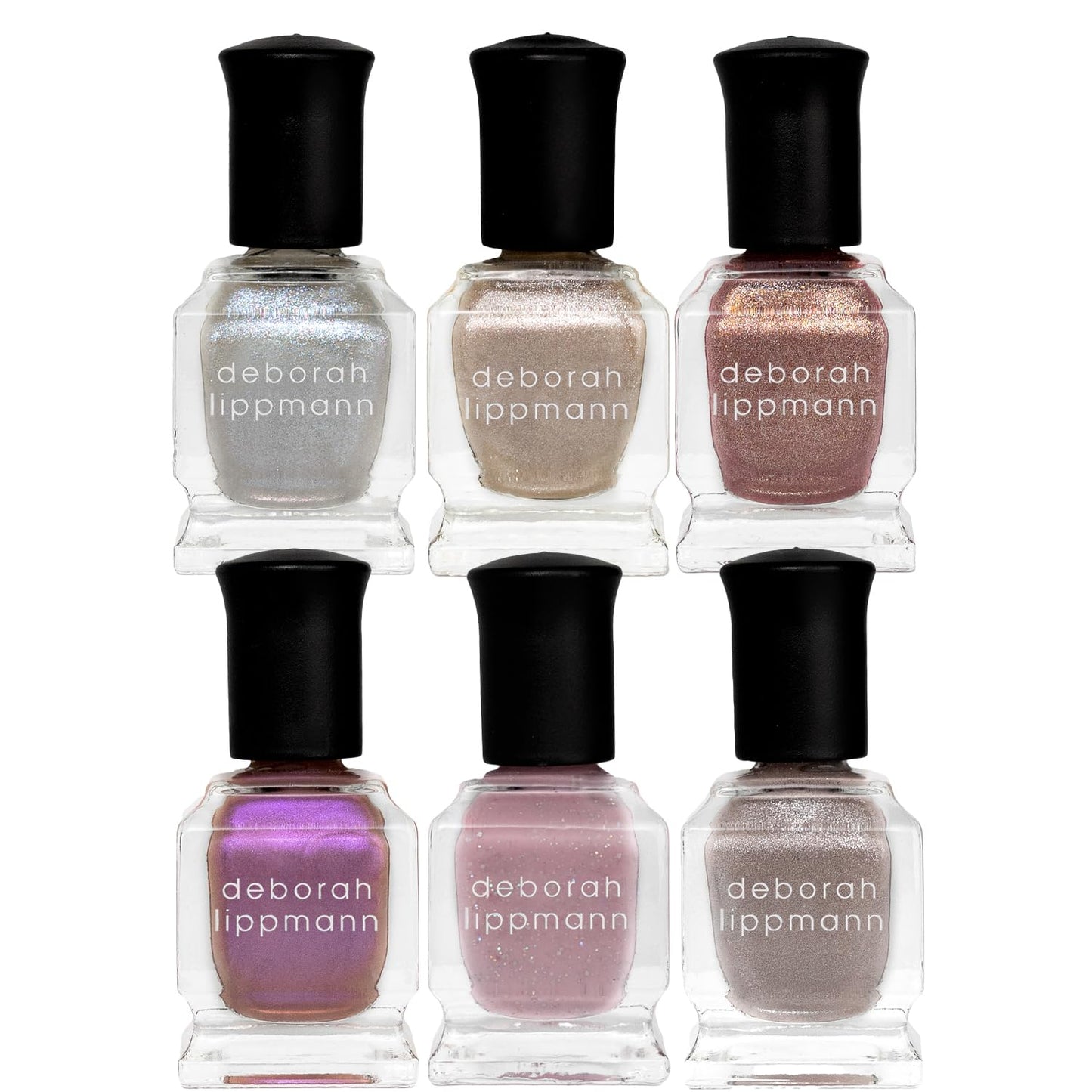 Deborah Lippmann Nail Polish, Gel Lab Pro Set | Treatment Enriched for Nail Health, Wear and Shine | No Lamps or Tools & 21-Free | Bejeweled, 6 Bottles-Velvo Beauty