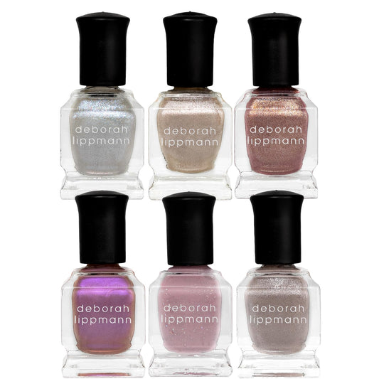 Deborah Lippmann Nail Polish, Gel Lab Pro Set | Treatment Enriched for Nail Health, Wear and Shine | No Lamps or Tools & 21-Free | Bejeweled, 6 Bottles-Velvo Beauty