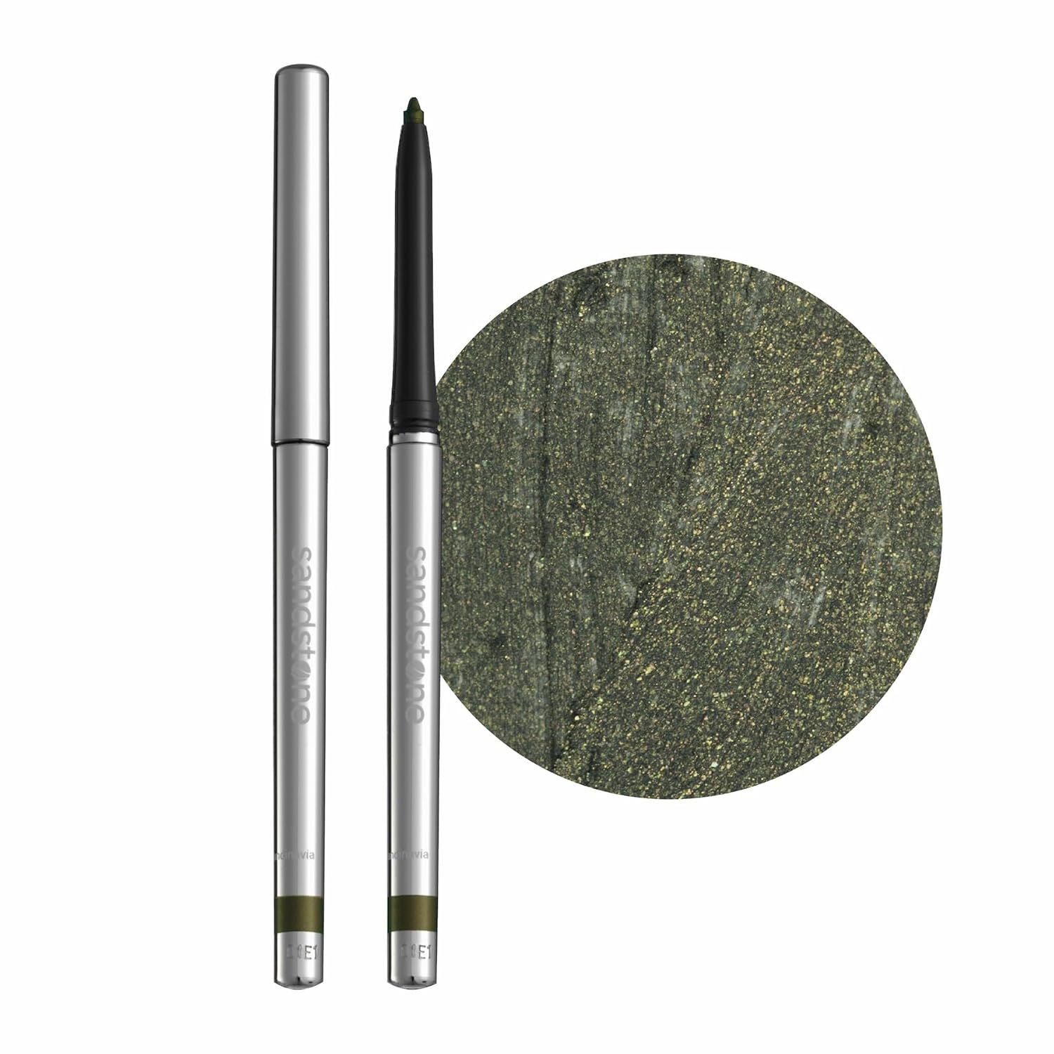 Hypoallergenic Waterproof Eyeliner - Fragrance Free Metallic Eye liner - Vegan and Cruelty Free Eye Pencil - Eyeliner Pencil for Sensitive Eyes (Green Envy)-Velvo Beauty