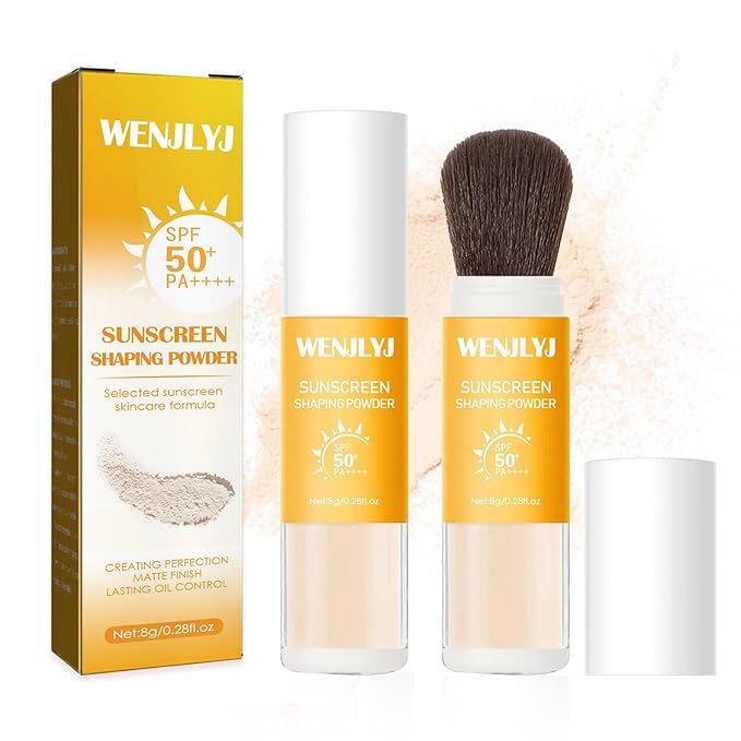2PCS Mineral Sunscreen Setting Powder Makeup,Translucent Powder SPF 50 PA++++,Oil Control Long Lasting Face Setting Powder Sunscreen,Matte Finish,Lightweight,Breathable,All Skin-Velvo Beauty