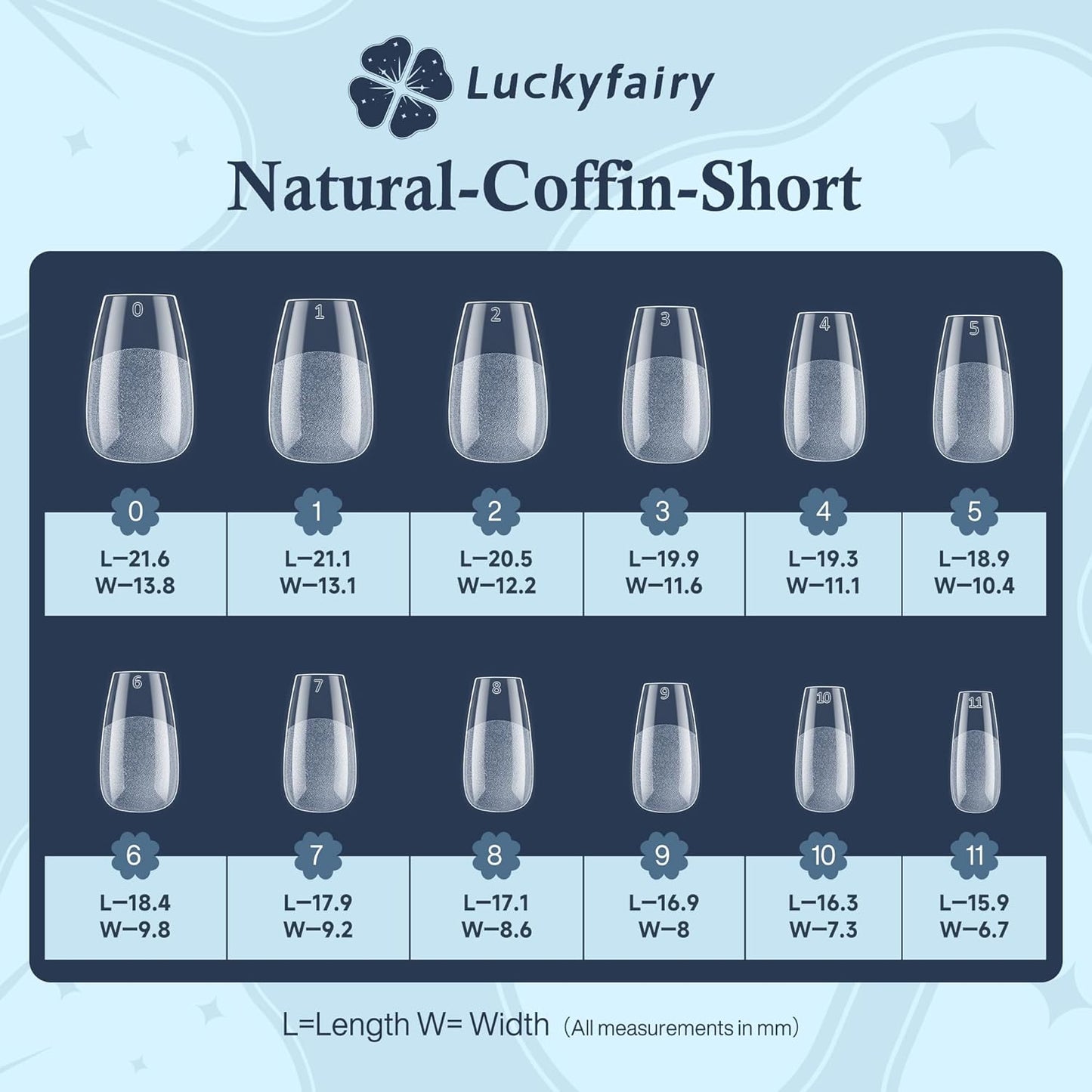 Coffin Press on Nails: 504pcs Pre-etched Short Nails Clear Coffin Gel Tips for Full Cover Fake Nails French Nail Extension Salon Home DIY 12 Sizes Gelly Tips-Velvo Beauty