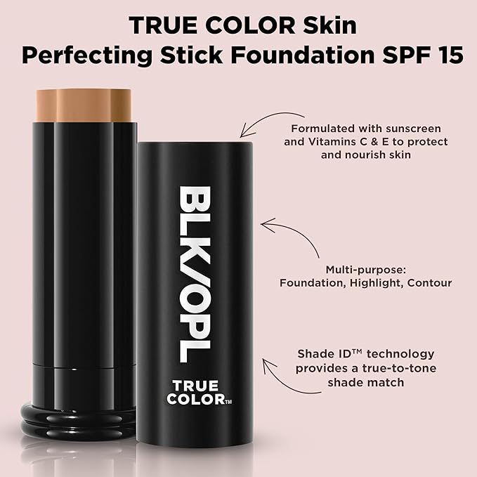 BLK/OPL Skin Perfecting Foundation Stick, SPF 15 Buildable & Blendable Face Foundation Makeup with Matte Finish - Full Coverage, Color Correcting & Sculpting - Hypoallergenic (Sierra Slay)-Velvo Beauty